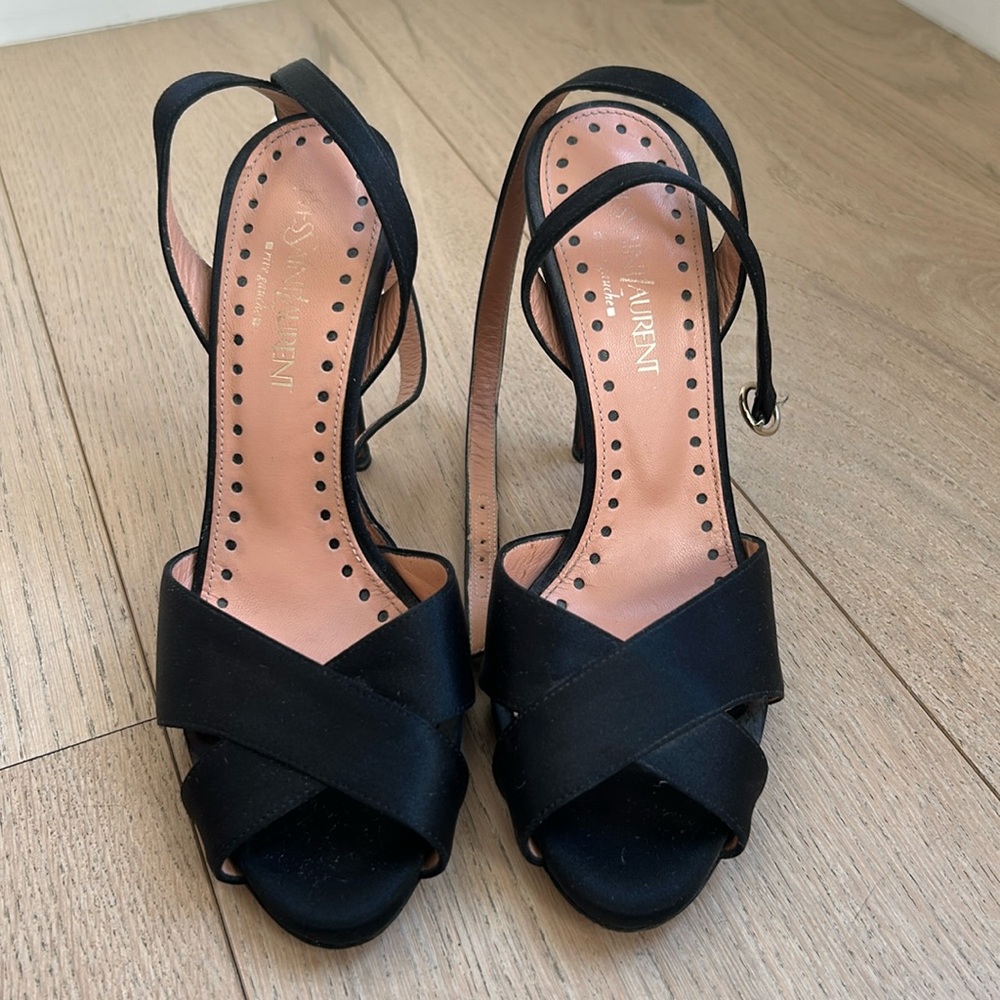 Yves Saint Laurent open toe heels